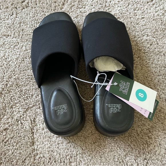 a new days black slides/sandals size 8 - Picture 4 of 8